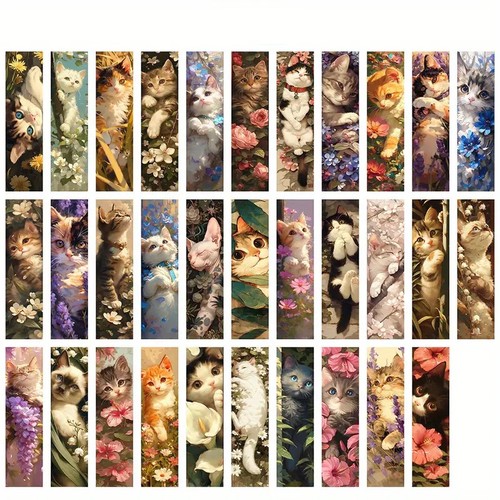 Lesezeichen stück katzen - lesezeichen,