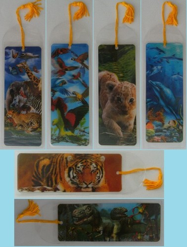 Lesezeichen wilde tiere - 3d,