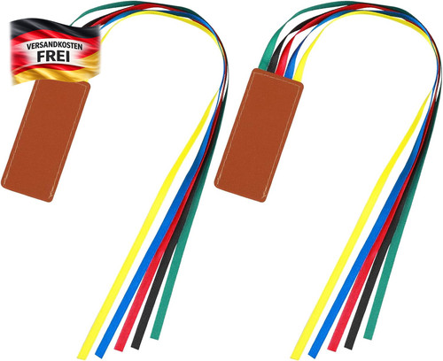 Buchzeichen set mit bunten - buchzeichen,