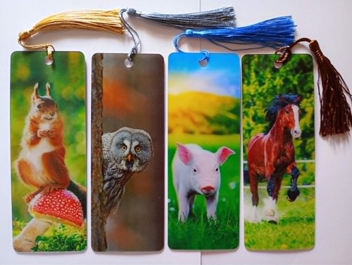 Lesezeichen tiere 15x5cm - lesezeichen,
