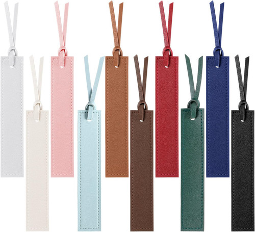 Leder lesezeichen set - lesezeichen,